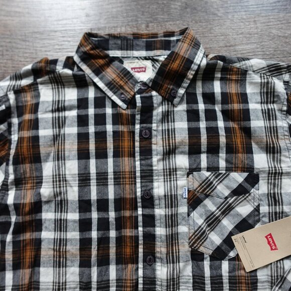 Levi's Classic One Pocket Standard Fit Shirt men's medium plaid NWT - Picture 2 of 12